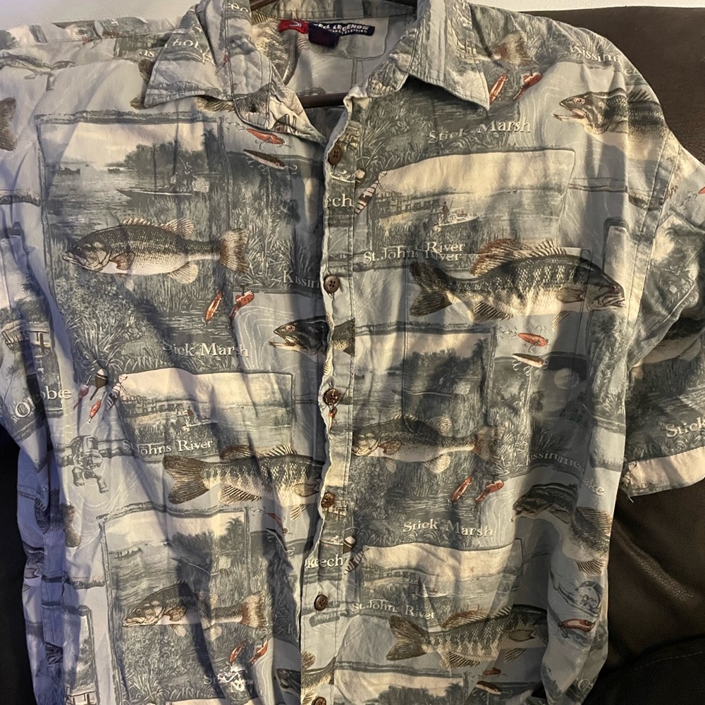 Reel Legends Fishing Shirt XL men’s casual